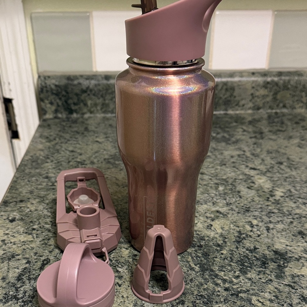 Iridescent Pink Water Bottle coldest